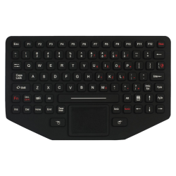 Teclado de silicona IP65 reforzada para el uso militar con touchpad