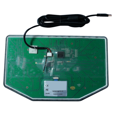 Teclado de silicona IP65 reforzada para el uso militar con touchpad