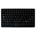 Teclado de silicona IP65 para uso militar con touchpad