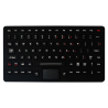 Teclado de silicona IP65 para uso militar con touchpad