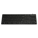 Teclado de silicona IP68, 105 teclas, USB con teclado numérico