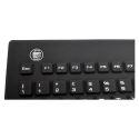 Teclado de silicona IP67, 106 teclas, USB con teclado numérico, trackball y retroiluminado