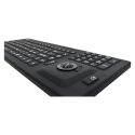 Teclado de silicona IP67, 106 teclas, USB con teclado numérico, trackball y retroiluminado