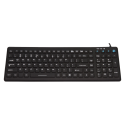 Teclado de silicona IP68, 110 teclas, USB