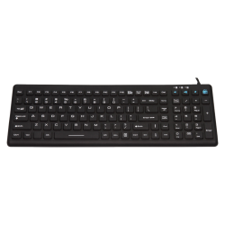 Teclado de silicona IP68, 110 teclas, USB