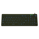 Teclado de silicona IP68, 110 teclas, retroiluminado