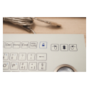 Teclado industrial de membrana IP 67, 84 teclas con trackball óptico IP68