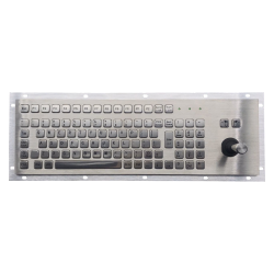 Teclado industrial de acero inoxidable IP 65, 96 teclas y con joystick