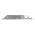 Teclado industrial compacto de acero inoxidable IP 65, 86 teclas con trackball