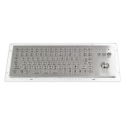 Teclado industrial compacto de acero inoxidable IP 65, 86 teclas con trackball