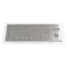 Teclado industrial compacto de acero inoxidable IP 65, 86 teclas con trackball