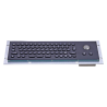 Teclado industrial compacto de acero inoxidable IP 65, 66 teclas con trackball (versión negra)