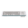 Teclado industrial compacto de acero inoxidable IP 65, 66 teclas con trackball