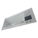 Teclado industrial de acero inoxidable IP 65, 104 teclas con touchpad