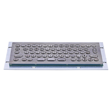 Teclado industrial compacto de acero inoxidable IP 65, 66 teclas