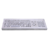Teclado industrial de acero inoxidable IP 65, 106 teclas con trackball