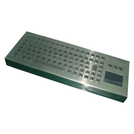 Teclado industrial de acero inoxidable IP 65, 83 teclas con touchpad
