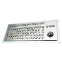 Teclado industrial de acero inoxidable IP 65, 89 teclas con trackball