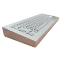 Teclado industrial de acero inoxidable IP 65, 83 teclas con trackball