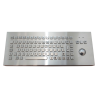 Teclado industrial de acero inoxidable IP 65, 83 teclas con trackball
