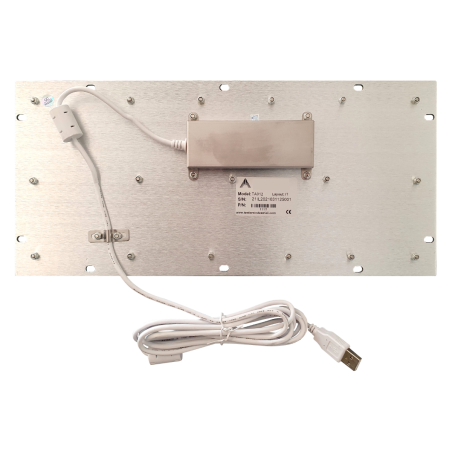 Teclado industrial de acero inoxidable IP 65, 86 teclas