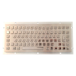 Teclado industrial de acero inoxidable IP 65, 86 teclas