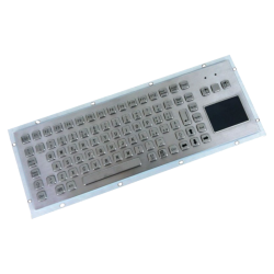 Teclado industrial de acero inoxidable IP 65, 83 teclas con touchpad