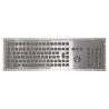 Teclado industrial de acero inoxidable IP 65, 106 teclas con trackball