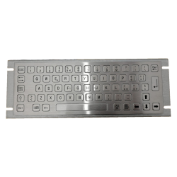 Teclado industrial de acero inoxidable IP 65, 64 teclas FLAT