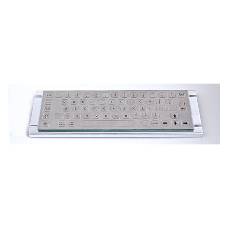 Teclado industrial de acero inoxidable IP 65, 64 teclas FLAT