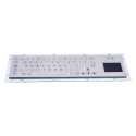 Teclado industrial de acero inoxidable IP 65, 66 teclas FLAT con touchpad