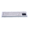 Teclado industrial de acero inoxidable IP 65, 66 teclas FLAT con touchpad