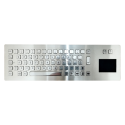 Teclado industrial de acero inoxidable IP 65, 66 teclas con touchpad