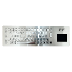 Teclado industrial de acero inoxidable IP 65, 66 teclas con touchpad