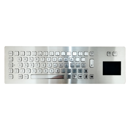 Teclado industrial de acero inoxidable IP 65, 66 teclas con touchpad