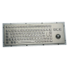 Teclado industrial de acero inoxidable IP 65, 83 teclas con trackball retroiluminado