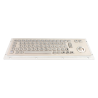 Teclado industrial de acero inoxidable IP 65, 66 teclas con trackball