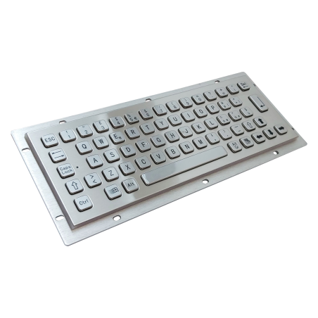 Teclado industrial de acero inoxidable IP 65, 64 teclas