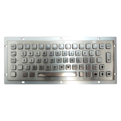 Teclado industrial de acero inoxidable IP 65, 64 teclas