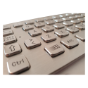 Teclado industrial de acero inoxidable IP 65, 66 teclas con touchpad