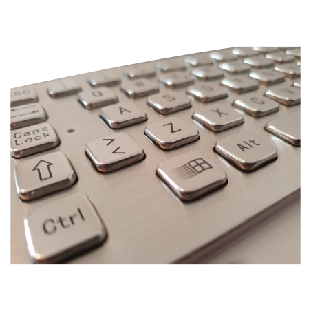 Teclado industrial de acero inoxidable IP 65, 66 teclas con touchpad