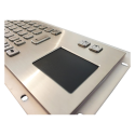 Teclado industrial de acero inoxidable IP 65, 66 teclas con touchpad