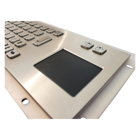 Teclado industrial de acero inoxidable IP 65, 66 teclas con touchpad