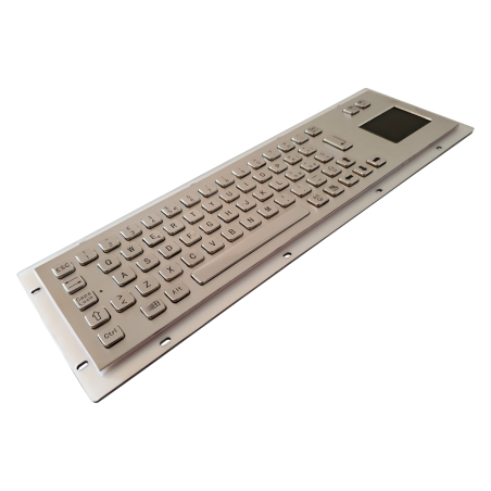 Teclado industrial de acero inoxidable IP 65, 66 teclas con touchpad