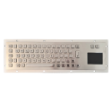 Teclado industrial de acero inoxidable IP 65, 66 teclas con touchpad