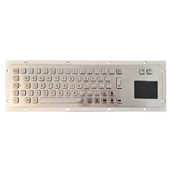 Teclado industrial de acero inoxidable IP 65, 66 teclas con touchpad