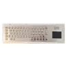 Teclado industrial de acero inoxidable IP 65, 66 teclas con touchpad