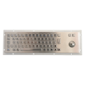 Teclado industrial de acero inoxidable IP 65, 66 teclas con trackball