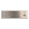 Teclado industrial de acero inoxidable IP 65, 66 teclas con trackball