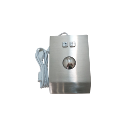 Trackball de acero, IP 65 con estructura antivandálica, desktop con 2 teclas